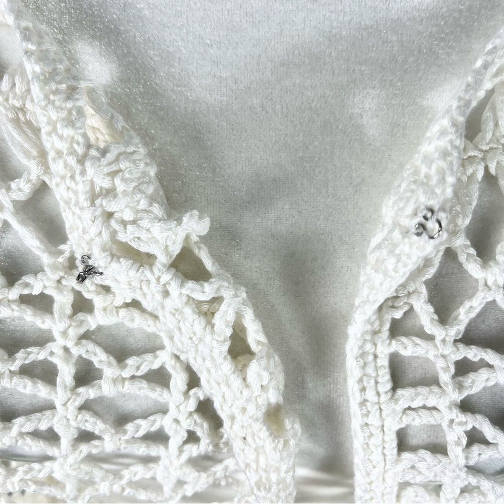 Dress Barn Open Weave Net Style Cardigan - Picture 4 of 7